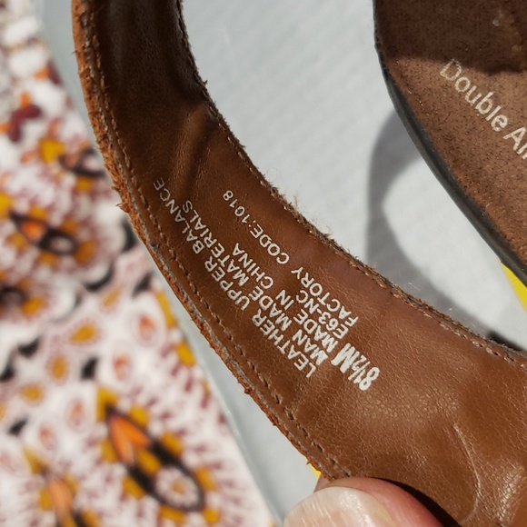 Dr.Scholl's Brown/multi Leather Aztec Huarache strappy Sandal SZ.8.5 - Picture 6 of 9